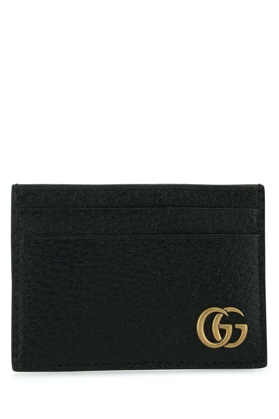 Gucci Card Holder Wallet Leather Black
